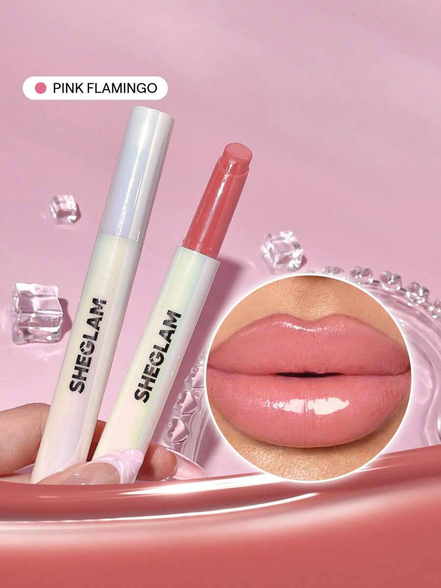 SHEGLAM Pout-Perfect Shine 豐唇膏-粉紅色火烈鳥保濕豐唇固體唇彩不粘滋養豐唇精華椰子油唇膏唇部化妝品促銷粉色豐唇膏 品牌 美容 化妝 化妝品 適合女性與女孩 完美搭配夏季春季 Y2K 時尚 流行 生日 母親節禮物 假期 派對準備就緒 最佳顏色 - Pink Flamingo - 查看 1