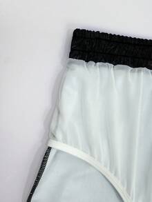 CoralVoy Bộ đồ bơi chống nắng tay raglan phối màu dành cho nam giới, thích hợp cho kỳ nghỉ hè. - màu đen - Xem 8