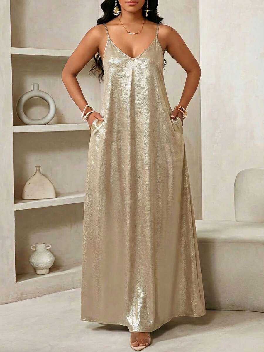 SHEIN Lady 女士加长连衣裙