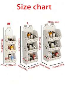 1 X Estantería de baño de 3 niveles montada en la pared, de color blanco, hecha de material de PVC, estantería de almacenamiento multifuncional para baño montada en la pared, resistente a la humedad, de gran capacidad, organizador de baño, estantería de almacenamiento de varios niveles sin perforación. - Blanco - Ver 11