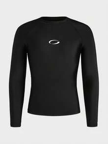 Manfinity RebelGame Rashguard de sport et fitness décontracté pour homme, usage quotidien, vacances, cadeaux pour la fête des pères - Noir - Voir 3