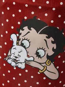 Betty Boop | ROMWE Hộp đựng đồ họa có thể gập lại dung tích lớn - Đỏ - Xem 3