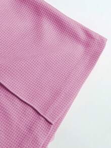 Manfinity Homme Men's Solid Color Polo Shirt And Shorts Set, Casual & Minimalist For Daily Wear - Pink - View 3