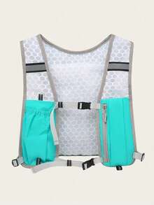 1PC Running Hydration Pack Vest Style Lightweight Backpack Breathable Mesh Material Water Bladder Compatible With Bottle Holder Phone Pocket For Cycling Hiking Marathon Outdoor Sports Travel Camping Festival - Multicolor - View 11