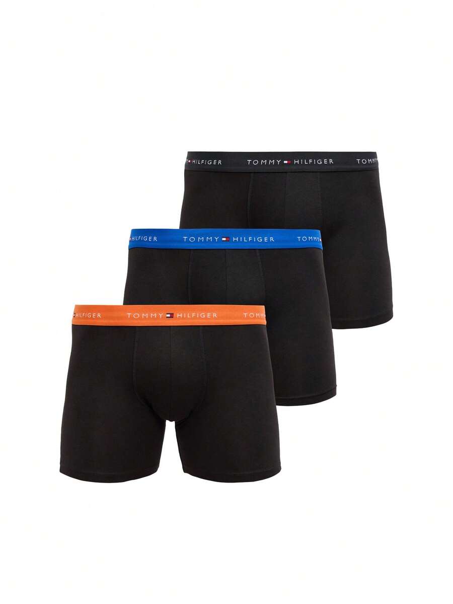 3 Pack Men's Trunks - Reg Blu/Bon Org/Blk - View 1