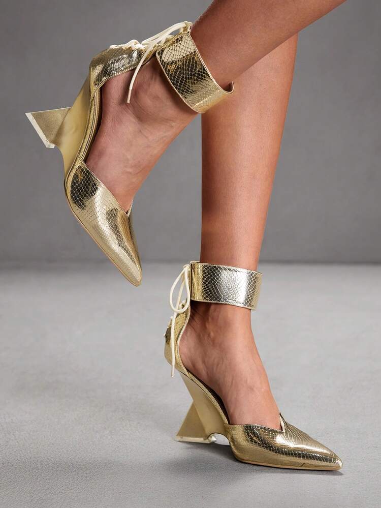 CUCCOO SZL Women's Pointed Toe Casual Versatile Wedge Sandals