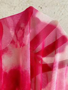 Soleia Women's Spring/Summer Vacation Floral Print Halter Neck Draped Dress - Pink - View 6