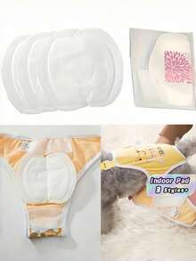 Disposable Dog Diaper Liners With High Absorbency & Breathability, Suitable For Male And Female Dogs - Comfortable And Hygienic Puppy Diaper Pad Shorts - White - View 4