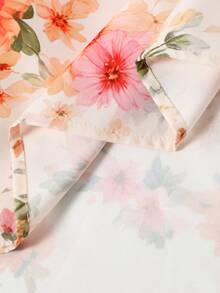 GlowEve CURVE Plus Size Women Floral Print Ruched Casual Vacation Dress - Multicolor - View 4