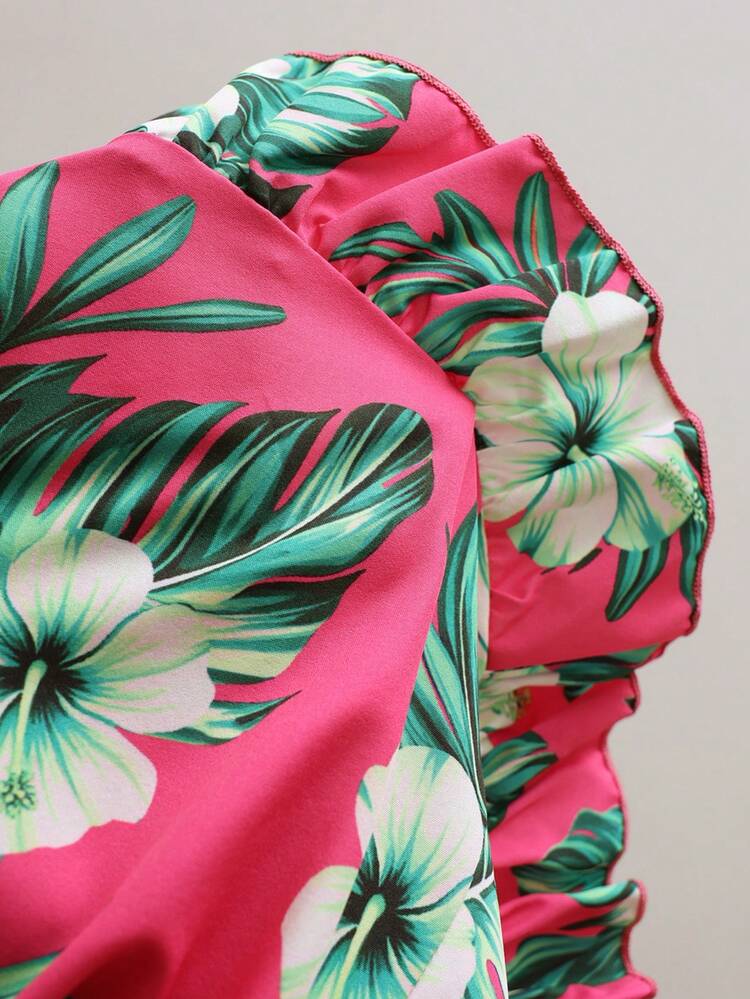 Plus Size Women Floral Print Casual Versatile Daily Wear Shirt