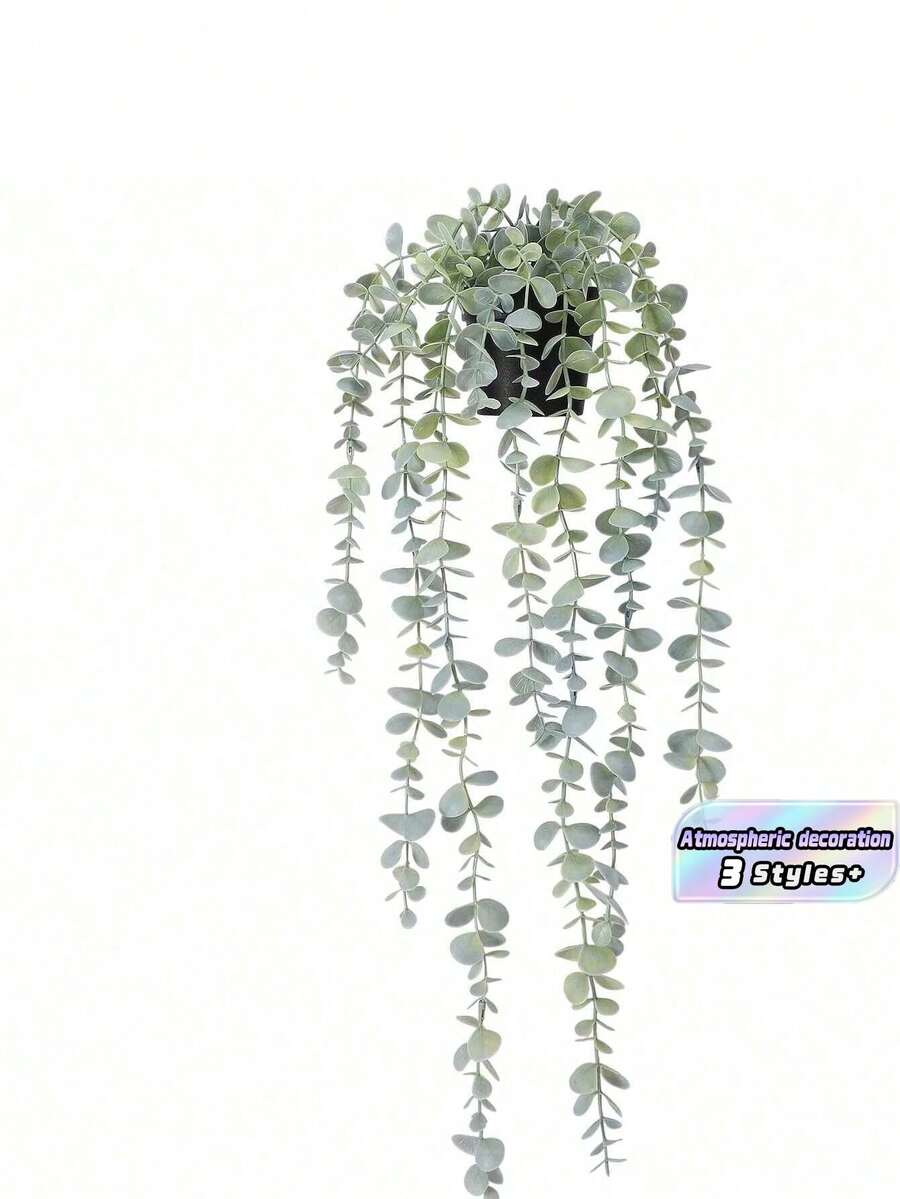 1 件人造悬挂植物假桉树盆栽悬挂植物适用于墙壁房间家居室内室外架子装饰 - 彩色 - 查看 1
