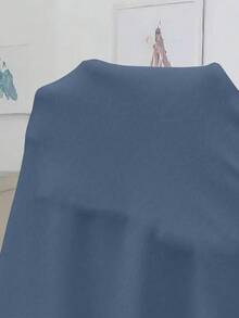 SHEIN Clasi Đầm slip ren phối màu trơn dành cho nữ cỡ lớn - Màu xanh bụi bặm - Xem 7