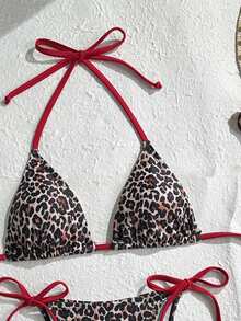 Bonvoyette 3pcs Sexy Bikini Set, Beachwear Beach Vacation Swimwear White Summer - Multicolor - View 6