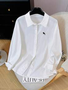 Resyla Vintage Casual Loose Cotton 2 Pieces Set, Fashionable & Versatile - White - View 5