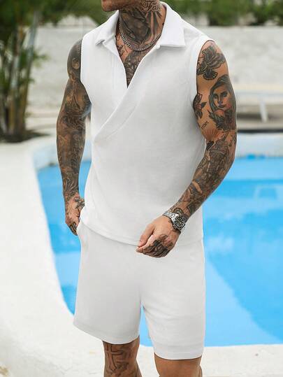 VENTUSAIL 1 Áo tank top nam màu trắng chất liệu jacquard, đa năng mặc trong/ngoài, độ co giãn cao, hợp thời trang, trang phục thường ngày phù hợp cho công sở, học đường, du lịch, quà tặng cho chồng/bạn trai, áo đôi unisex.