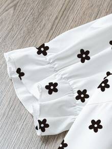 SHEIN VCAY 大码女式休闲碎花衬衫，适合夏季穿着 - 彩色 - 查看 5