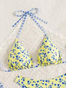 Basics 3 Pieces/Set Solid Color Women's Bikini Set For The Beach In Summer Strand Outfit Damen Strandkleid Bikini Set Damen Bikini Set Badeanzug - 不同的顏色 - 查看 4