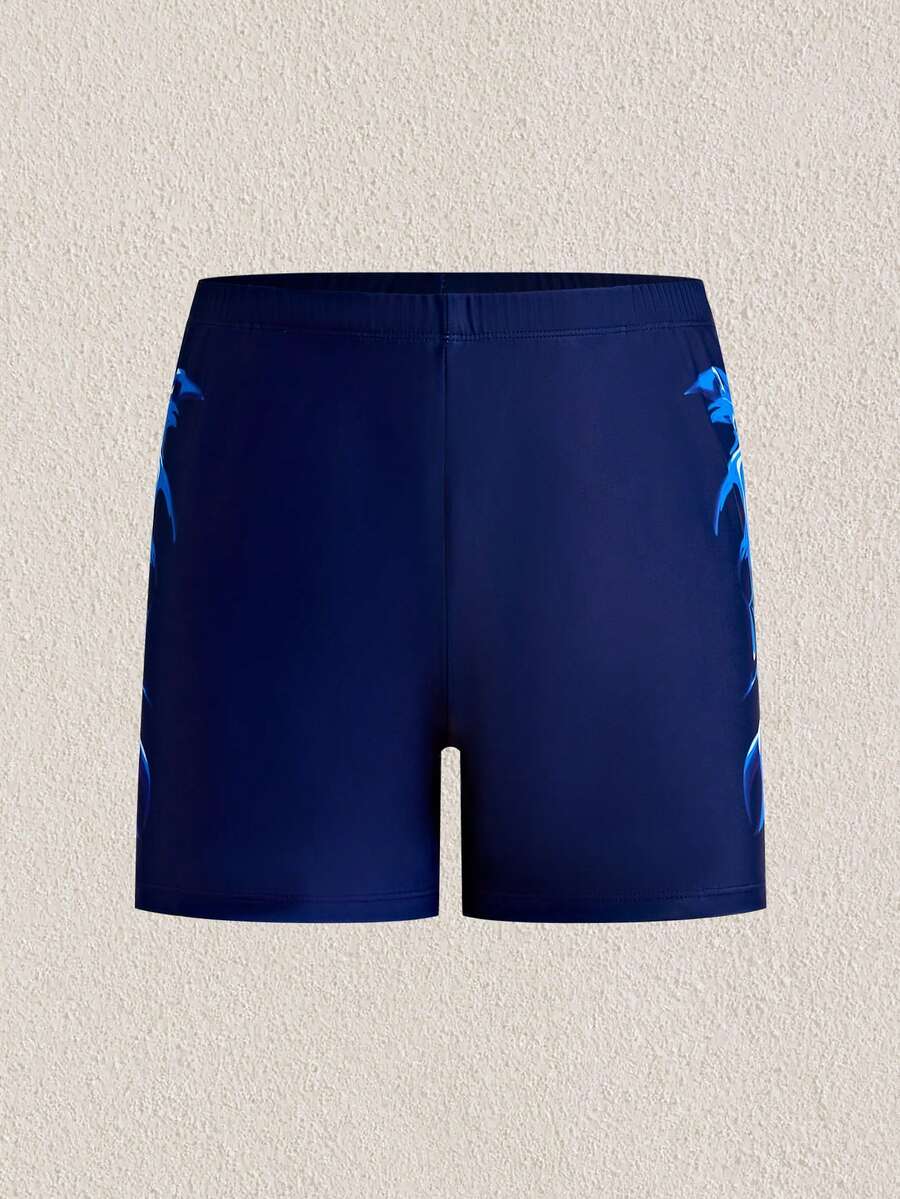 Mercer Haus 新款时尚印花男士泳裤 - 速干运动型男士泳装，避免尴尬