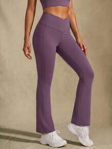 女士运动裤 - 中紫紅色 - 查看 5