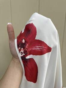 GalTyme 大码女式印花短袖T恤和鱼尾裙休闲两件套 - 彩色 - 查看 7