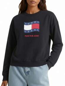 Wavy Flag Women's Sweatshirts Black - Black - View 1