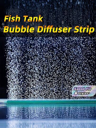 1/2 件高效水族箱氧气泵、气泡棒扩散器、水族箱配件、氧气泵增氧机、水族箱气石扩散器 - 非电动，为鱼类和植物注入活力！