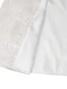 Calvornis Men's Formal Party Banquet Jacquard Double-Breasted Waistcoat, Excluding Shirt, Ceremony - White - View 6