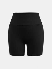 SHEIN Girlism 少女修身休闲舒适宽腰纯色三件套（含短裤） - 彩色 - 查看 8