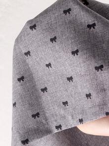 Elladie kids Bộ đồ bé gái (nhỏ) gồm áo croptop hai dây bèo nhún và chân váy xếp ly thắt nơ, trang phục mùa hè ngọt ngào và dễ thương dành cho các bé gái thanh lịch. - Xám - Xem 9