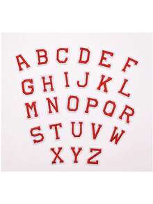 10/26pcs Small English Alphabet & Number Embroidered Patches, 1.5 Inch/3.8cm Size, Sew On/Iron On Decorations For Apparel, Jackets, Hats, Books, Bags - DIY Embroidery Patch Accessories36333 - multicolor - View 22