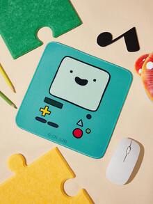 ADVENTURE TIME X SHEIN Adventure Live Treasure BMO 卡通滑鼠墊，方形人物圖案可愛防滑辦公電競桌墊 - 查看 2