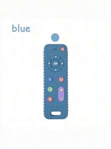 Silicone Teething Remote Control TV Design Soothing Gum Relief Sensory Stimulation Toy For Infants Christmas Stocking Fillers Holiday Gift Ideas Scandinavian Style Must Haves - Multicolor - View 15