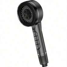 1pc/3pcs High Pressure Shower Head With Filter, Bathroom Handheld Shower Sprayer, Massage Rainfall Showerhead With 1.5m Shower Hose & ABS Holder Set - Black - View 12