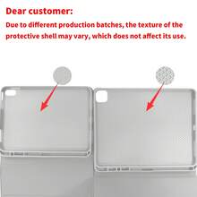 1PC Tablet Protective Cover, Convenient, Multi-Folding, With Pen Slot, Compatible With Apple Pad - Light Grey - View 10