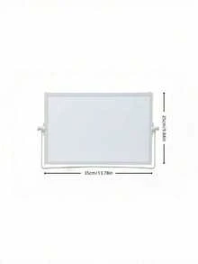 MINKOJA MINKOJA 1 bảng trắng để bàn khung hợp kim nhôm ngẫu nhiên, bảng trắng từ tính gấp gọn hai mặt, đồ dùng văn phòng phẩm cho năm học mới - Màu trắng - Xem 12