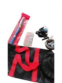 Glass Fiber Fishing Rod, Together With Fishing Line, Bait, Hook, Fishing Reel And Storage Bag, Is Suitable For Adults To Engage In Freshwater Or Saltwater Fishing Activities. - Multicolor - View 11