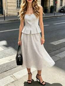 SHEIN PariChic Váy nữ - trắng - Xem 6