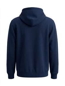 Men's Hoodie Navy Blue - Dark Night Navy / Sweet Blue - View 5