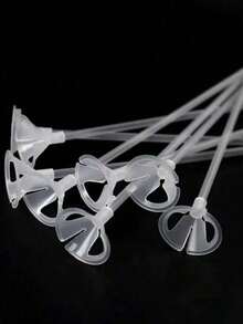 100 piezas de hebillas de plástico y soportes transparentes minimalistas para globos para uso en fiestas - Multicolor - Ver 10