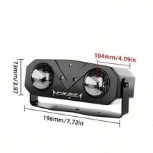 Emslaser Party Light Disco Ball Light Dj Light Disco Light Ocean Light Star Light Projector Dance Light Sound Activated With Remote Control Stage Light Strobe Light For Parties KTV Christmas Halloween Decor - Double Magic Ball Laser Light - USB or other DC connection - View 16