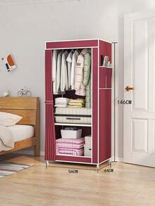 Closet Organizer With Multiple Shelves Large Capacity Storage Cabinet Spacious Hanging Space Sturdy Frame Easy Assembly Space Saving Solution For Bedroom Home Use - Multicolor - View 16