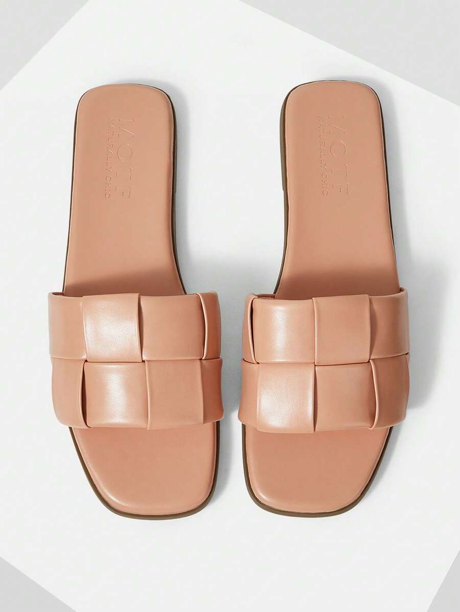 MOTF DÉP SANDAL ĐƠN GIẢN, THOẢI MÁI DÀNH CHO NỮ - Màu Hồng baby - Xem 2