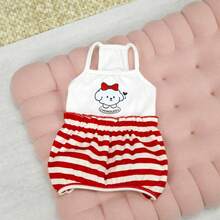 PETSIN 宠物服装、狗狗服装、猫咪服装、休闲连体衣、春夏新款小型动物连体衣、防滑扣连体服、宠物用品、休闲连体衣 - 彩色 - 查看 17