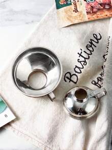 Stainless Steel Wide Mouth Funnel For Home Use, Suitable For Fruit Jam, 1pc/2pcs Set - View 8