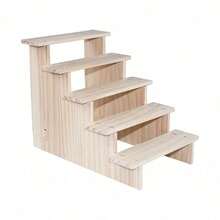 1Pc Wooden Multilayer Riser Display Rack Multifunction Jewelry Dessert Cupcake Collectibles Storage Stand Organizers Window Showcase Valentine's Day Back To School - Wood Color - View 14