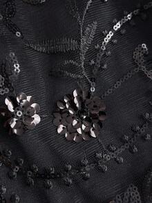 Sweetra Sexy Backless V-Neck Beaded Design Vest, Fashionable And Versatile For Parties And Gatherings, American Classic Style - Black - View 4