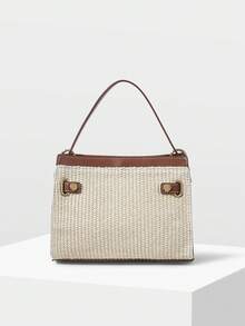 WOMEN'S HANDBAGS, EXQUISITE MINIMALIST COMMUTER VACATION SHOULDER BAGS - Apricot - View 4