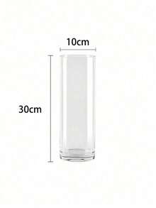 Acrylic Transparent Cylinder Vase Set, Tall Floor Vases Unbreakable Plastic Vases, Suitable For Living Room, Desk, Wedding Centerpiece Flower Bouquet Decoration In Different Sizes - Clear - View 12