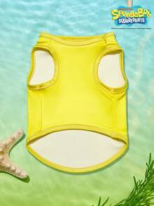 SpongeBob SquarePants | PETSIN 2件装黄色可爱大白牙粉色大海星好朋友印花宠物背心柔软透气防掉毛宠物衣服 - 彩色 - 查看 5