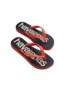 Havaianas Top Logomania 2 UnisexWomen's Flip-Flops Red/Navy 4145741 - Blood Orange - View 2